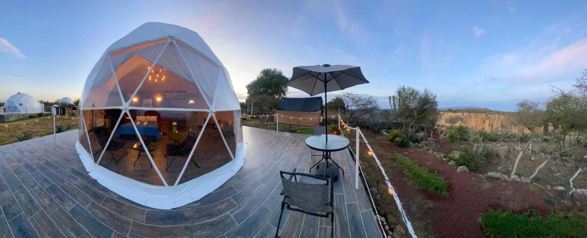 El Gato Glamping Con Vista A Prismas Basalticos Hotel กูอัสกา เด โอกัมโป ภายนอก รูปภาพ